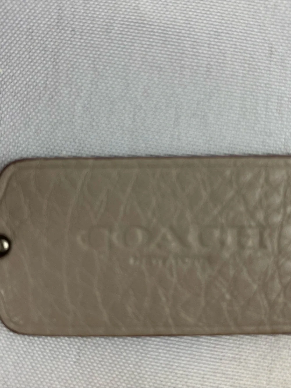 Coach Isabelle Taupe Grey Pebble Leather Hobo 3 Way Shoulder Crossbody Hand Bag